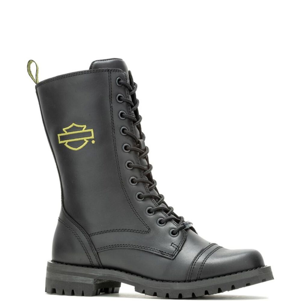 Harley-Davidson Womens Walsen 8" Electric Black Boots (NWT) - Picture 2 of 7
